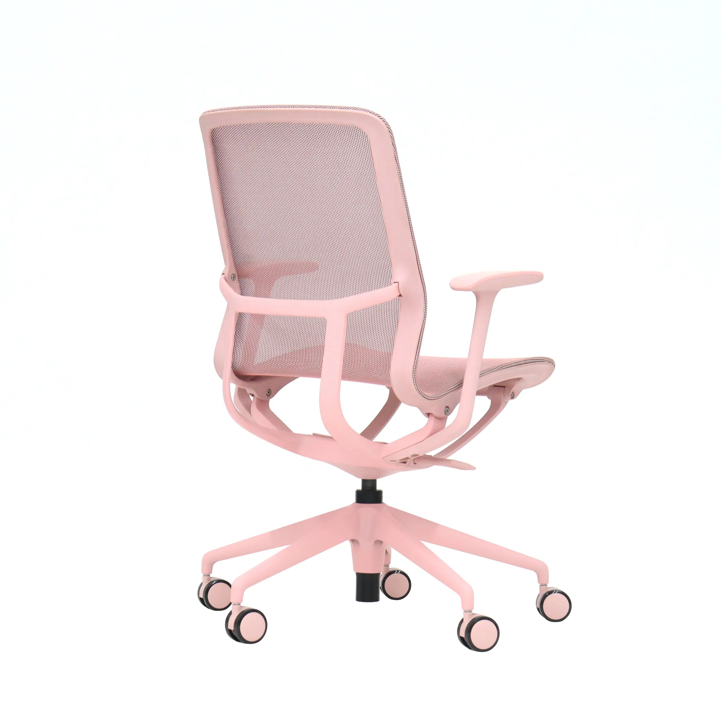 Lumina F5 dynamic backrest with waist and back linkage system for adaptive spinal curve support.