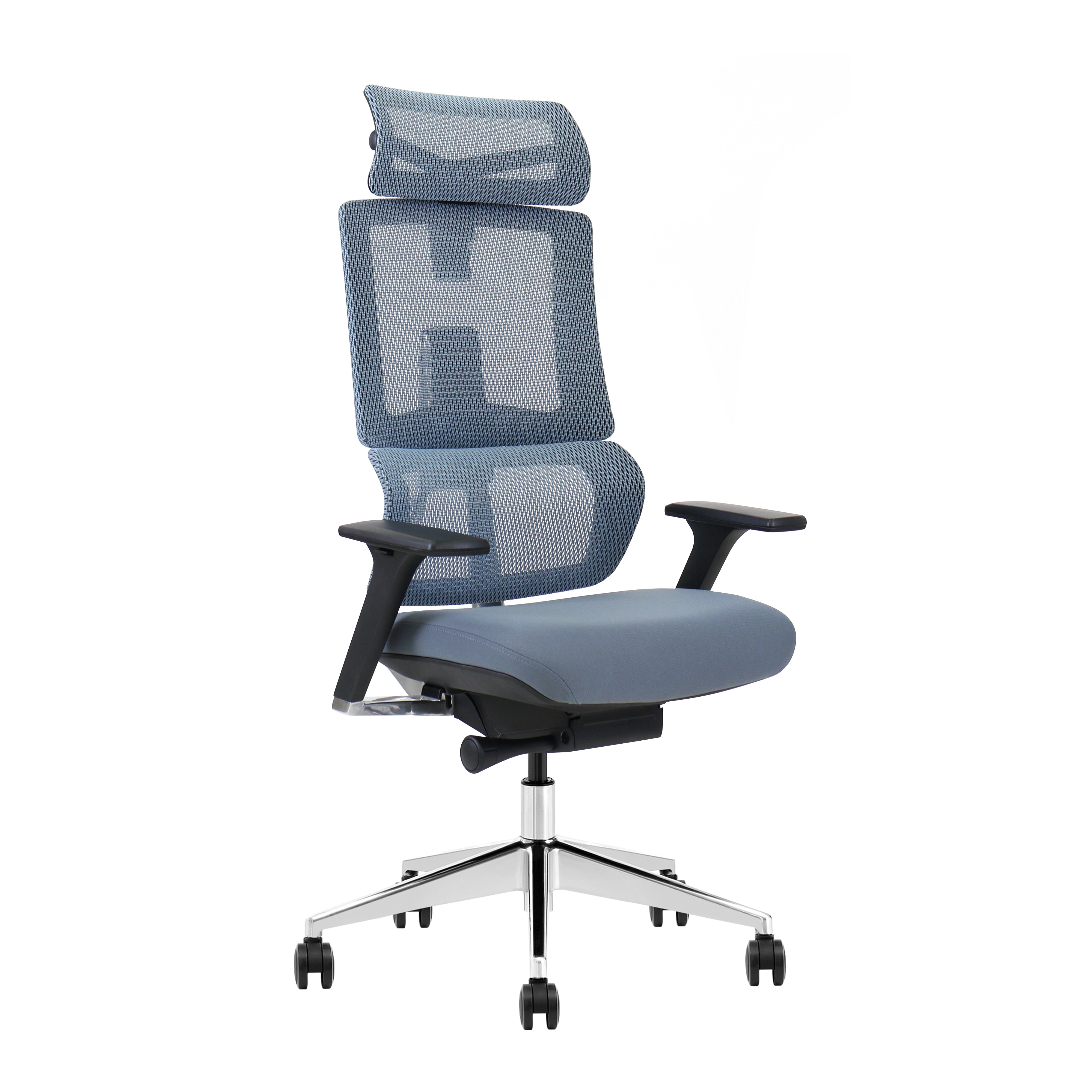 AuraErgo X6 breathable mesh ergonomic office chair with dynamic dual-lumbar support
