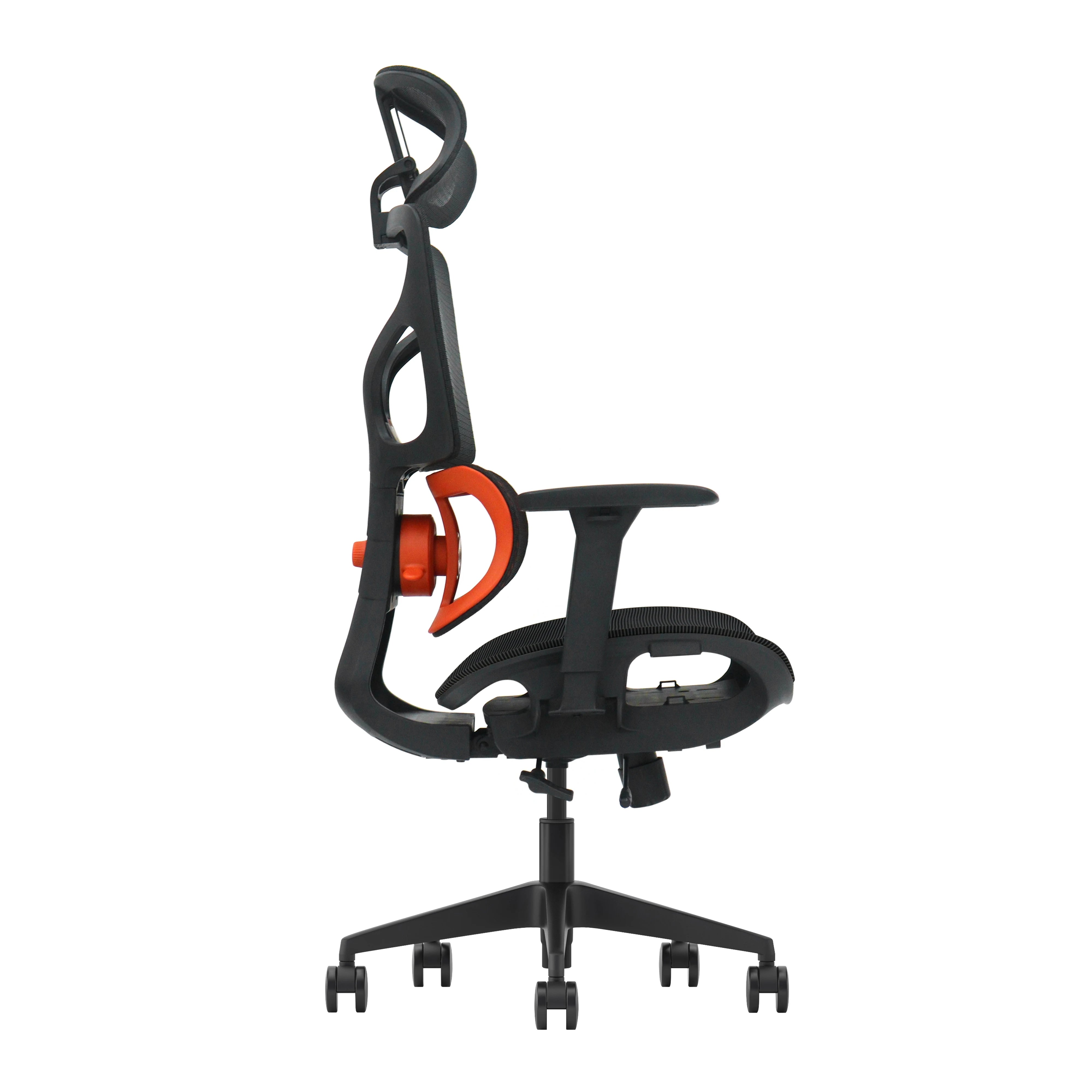 T5 adaptive office seating with tension adjustment knob and footrest